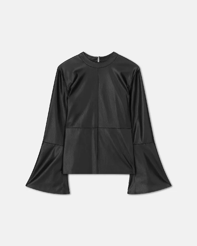 Bolda - Okobor™ Alt-Leather Top - Black