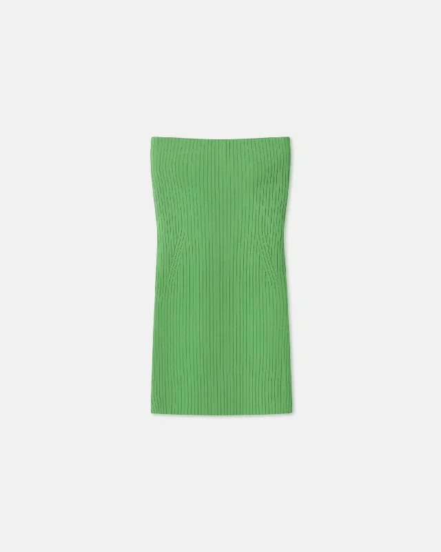 Brynn - Ribbed Sleeveless Top - Green