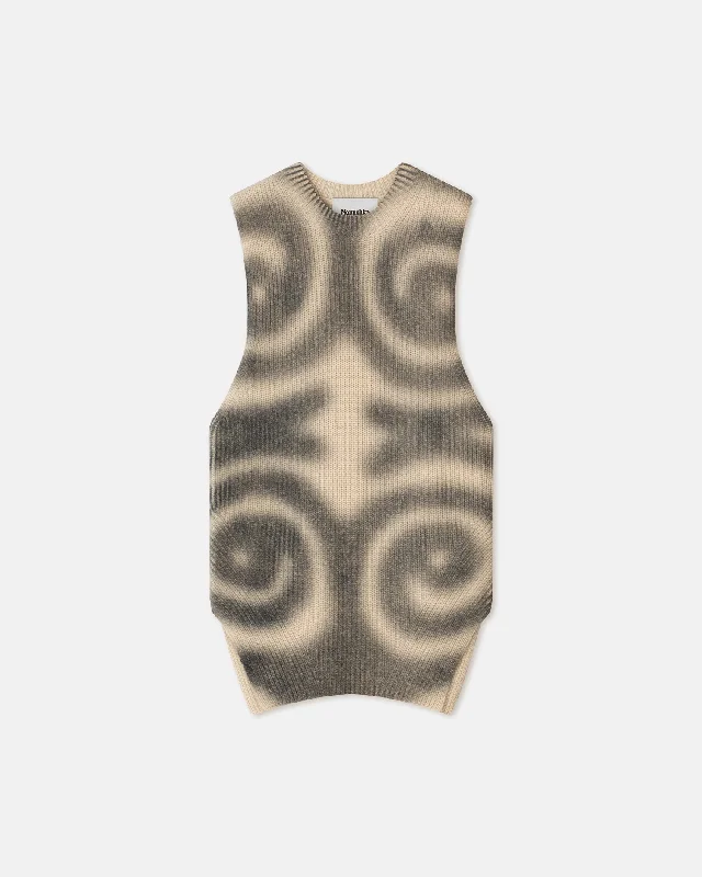 Leela - Cashmere-Blend Vest - Spiral Spray