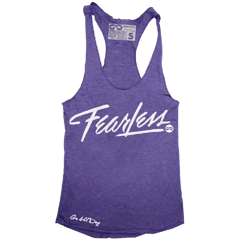 "FEAR LESS" Signature Series Racerback Tank (Purple)