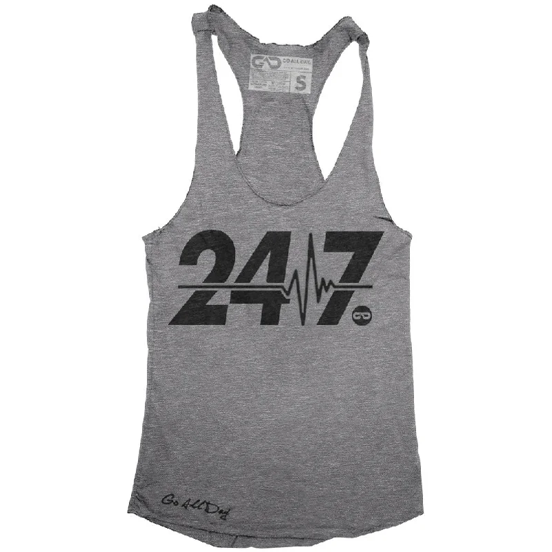 "24/7" Signature Series Racerback Tank (Grey)