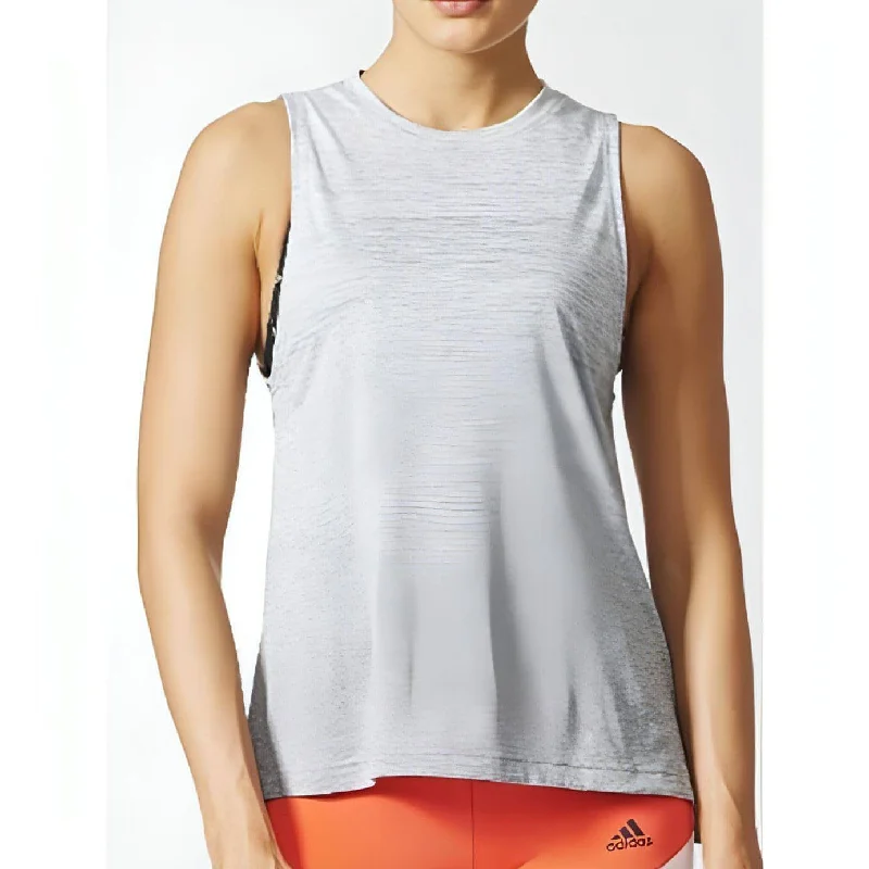 adidas Boxtank Melange Womens Vest Tank Top - White