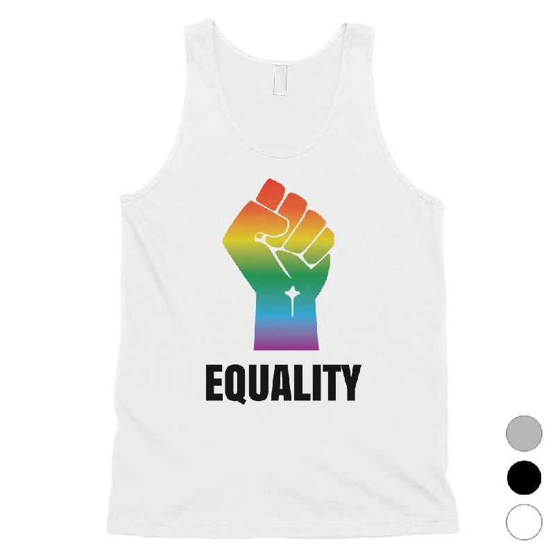 LGBT Equality Rainbow Fist Mens Tank Top