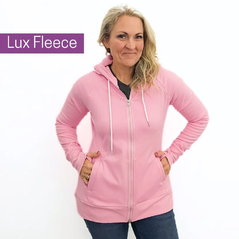 Lux Pink Fleece Full Zip