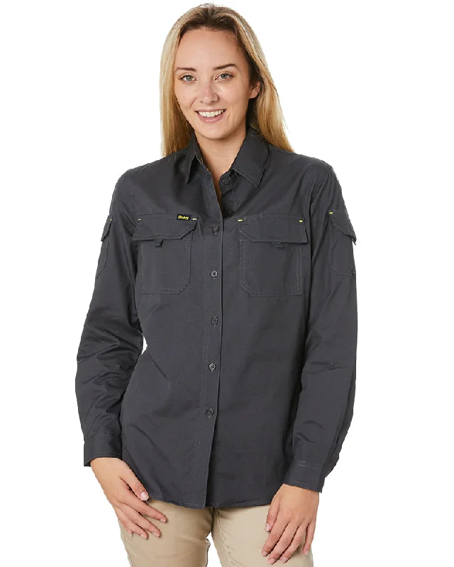 Womens X Airflow Ripstop LS Shirt  - Charcoal