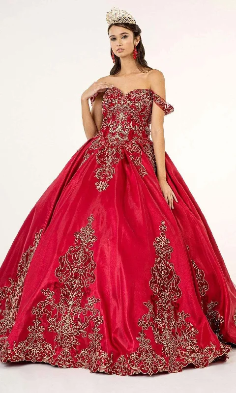 Elizabeth K - GL1930 Embroidered Sweetheart Satin Ballgown