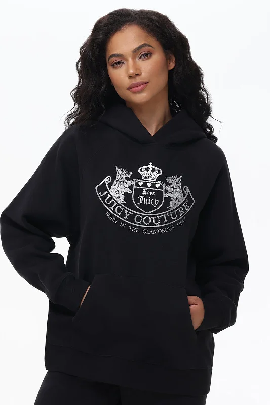 Oversized Fleece Scottie Dog Hoodie