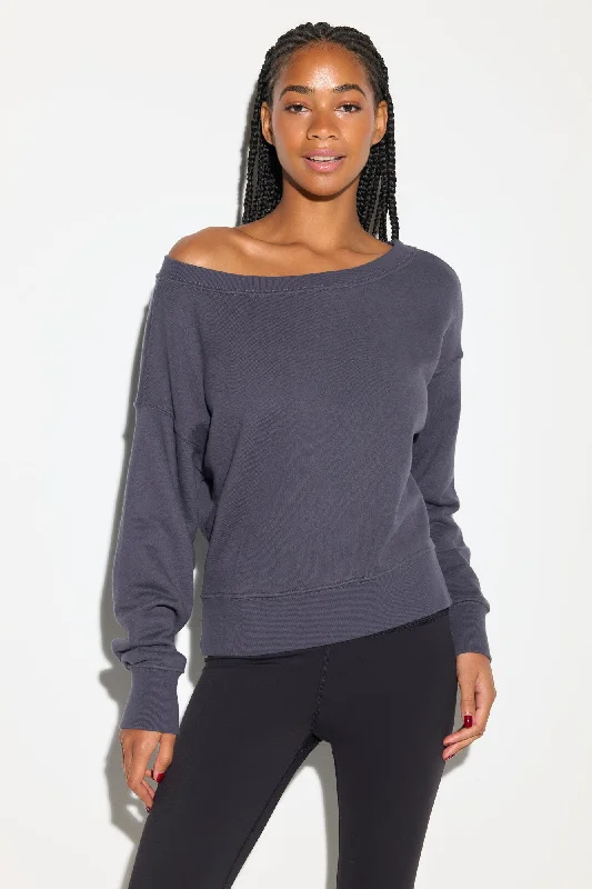 La Vida Off Shoulder Sweatshirt