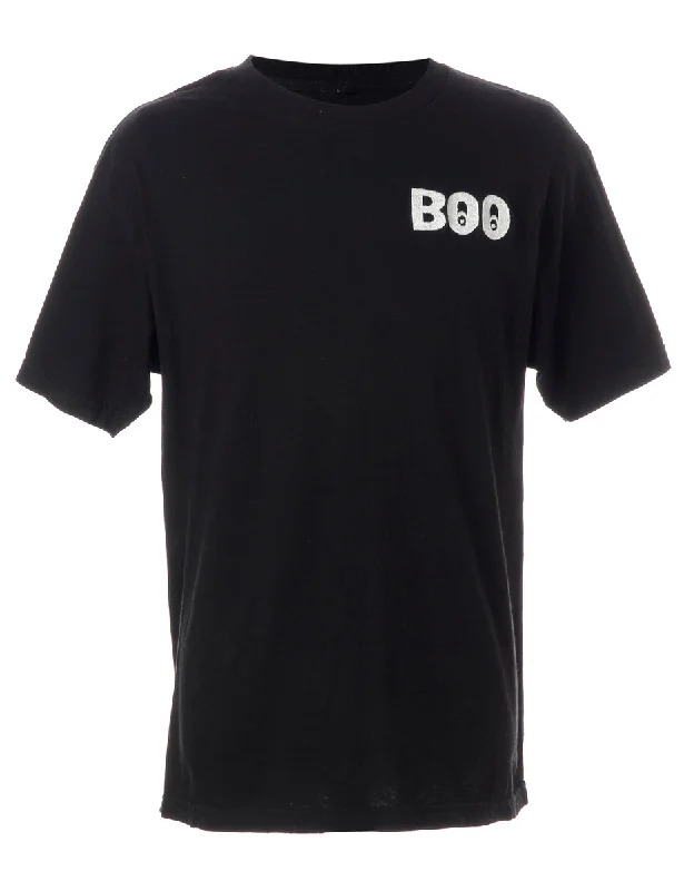 Label Embroidered Boo T-Shirt