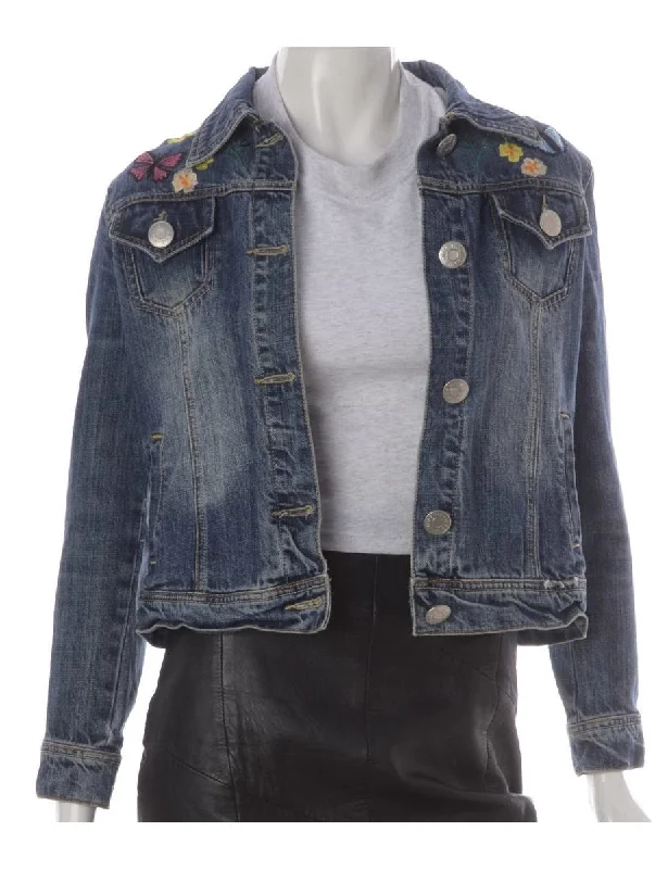 Label Eden Embroidered Denim Jacket