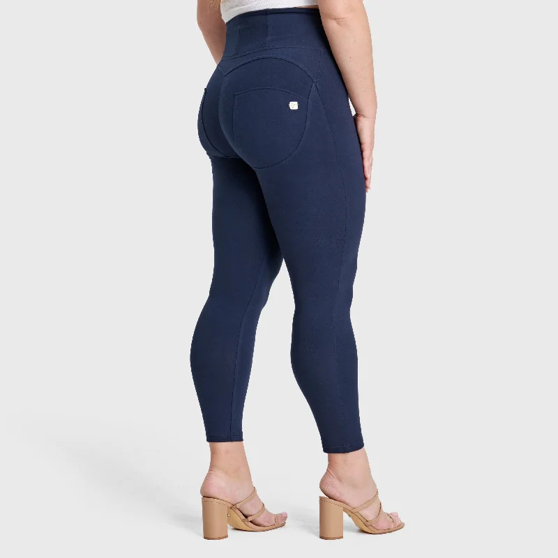 WR.UP® Curvy Fashion - Zip High Waisted - 7/8 Length - Navy Blue