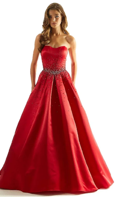 Mori Lee 49054 - Strapless Beads Ballgown