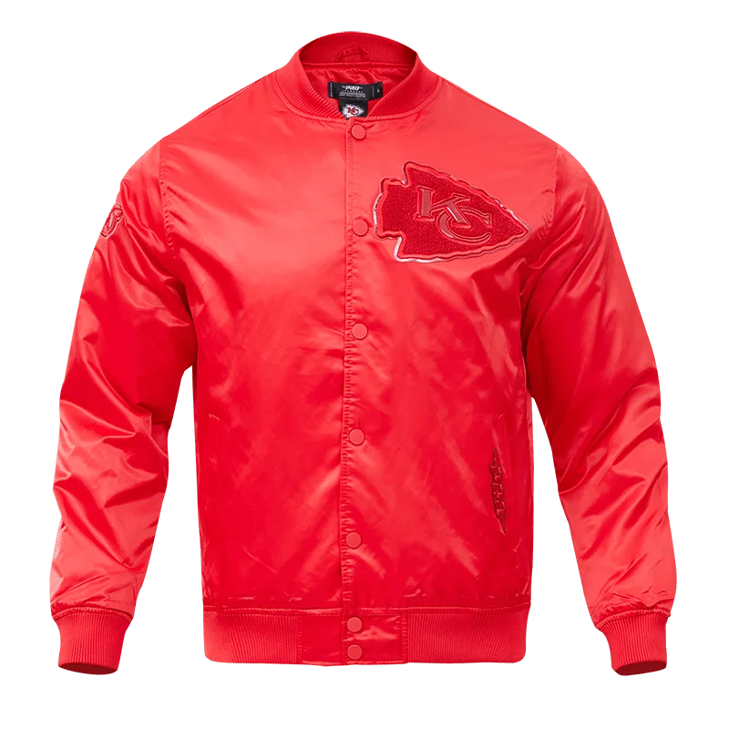 NFL KANSAS CITY CHIEFS CLASSIC TRIPLE RED MEN'S TRACK JACKET (TRIPLE RED)