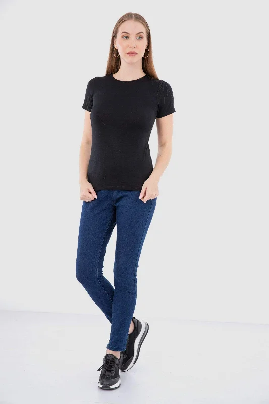 Short Sleeves Viscose Top