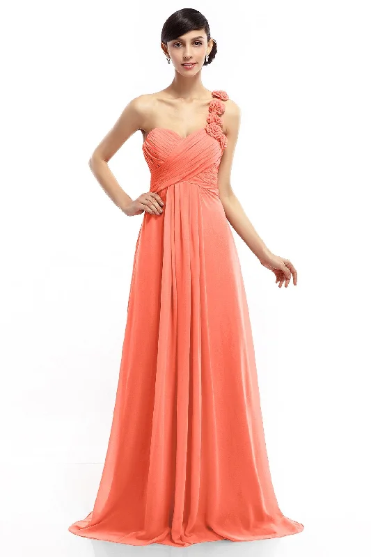 Sheath-Column Floor Length Chiffon Dresses COLT14017