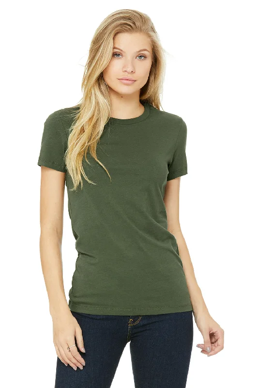 Bella + Canvas Womens The Favorite Short Sleeve Crewneck T-Shirt - Military Green