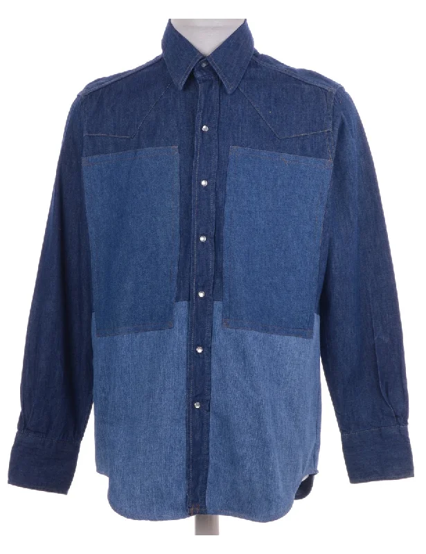 Label Darren Two Tone Denim Shirt