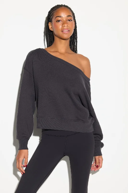 La Vida Off Shoulder Sweatshirt