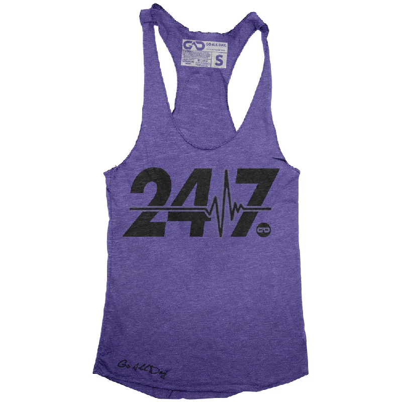 "24/7" Signature Series Racerback Tank (Purple)