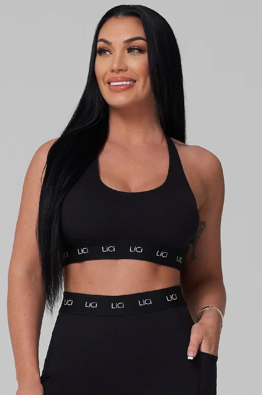 Black Cozy Sport Bra