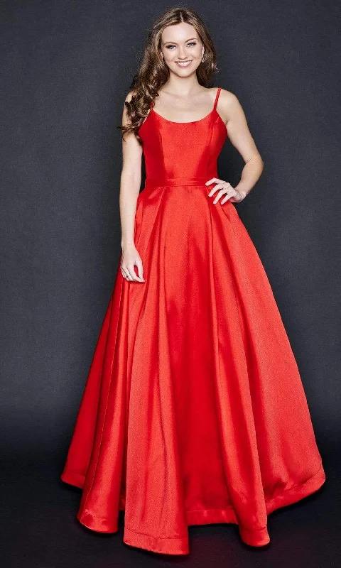 Nina Canacci - 1532 Scoop Neck A-Line Gown