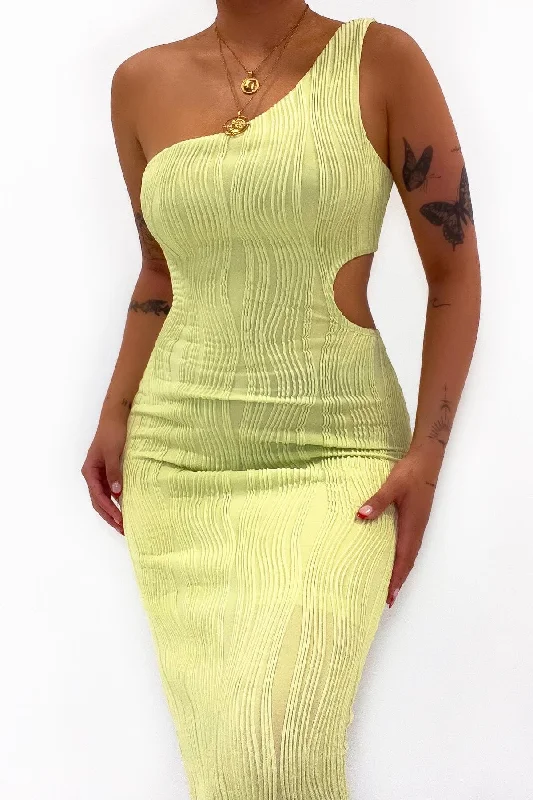 Klara Midi Dress - Lime