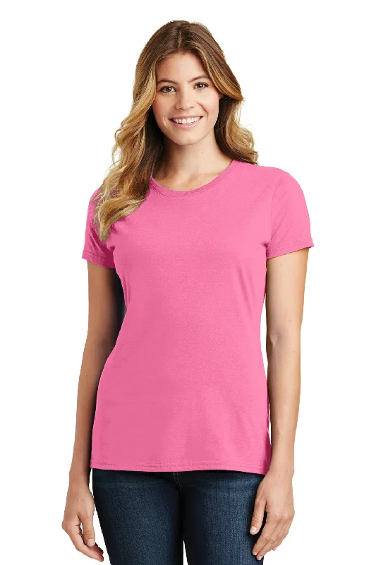 Port & Company Womens Fan Favorite Short Sleeve Crewneck T-Shirt - New Pink