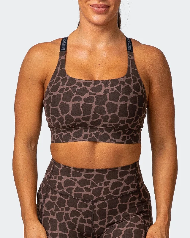 STABILITY BRA Tonal Giraffe Print