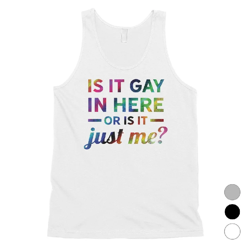 LGBT Gay In Here Rainbow Mens Tank Top