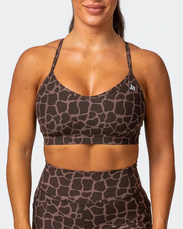 WEIGHTLESS BRA Tonal Giraffe Print