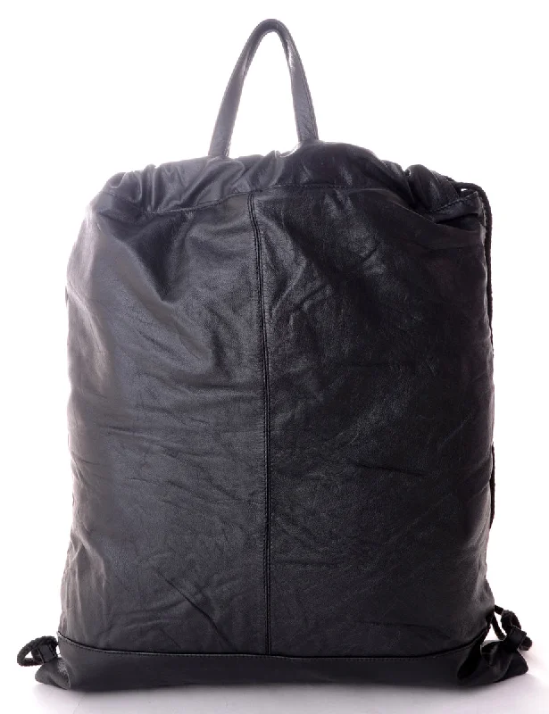 Label Drawstring Backpack With Handle