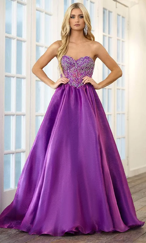 Ava Presley 28588 - Rhinestone Embellished Strapless Ballgown