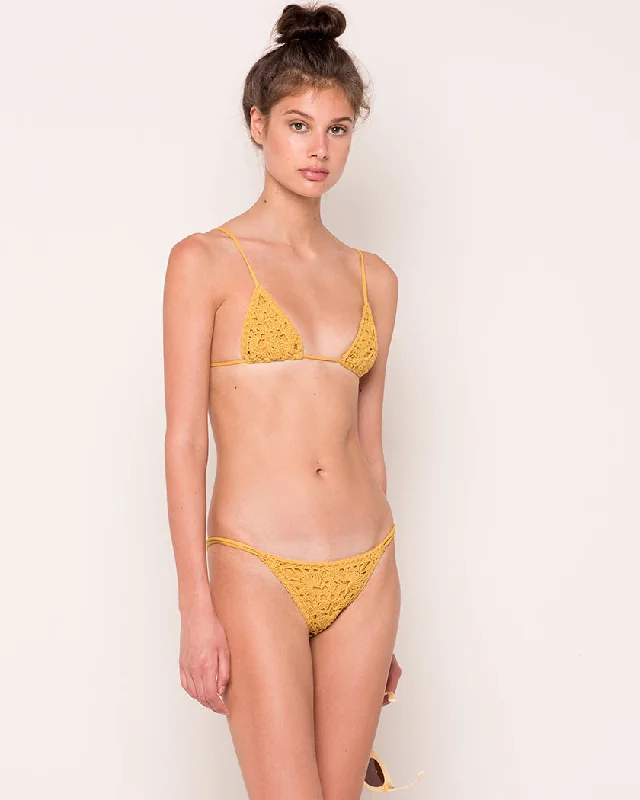 VELZY TOP | Mustard Crochet