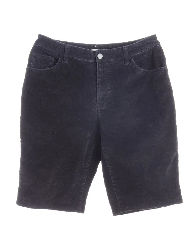 Label Denim Shorts