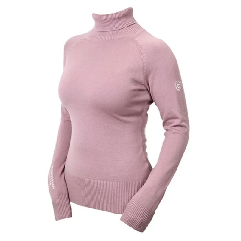 Equestrian Stockholm Polo Neck Jumper PINK