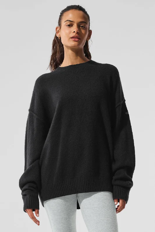 New Class Cashmere Crewneck Sweater - Black