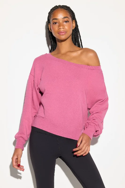 La Vida Off Shoulder Sweatshirt