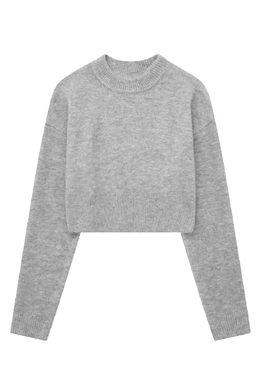 'Tara' Long-Sleeved Short Sweater