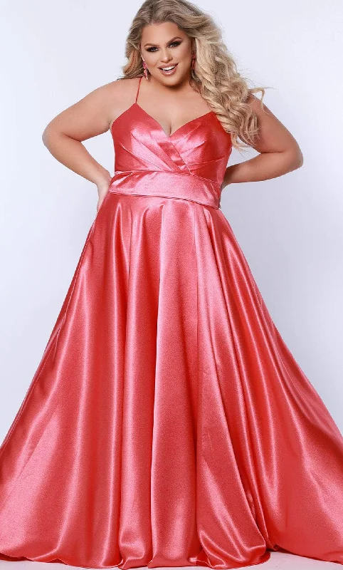 Sydney's Closet SC7355 - Sleeveless Satin Formal Gown