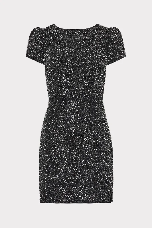 Rowen Beaded Tweed Dress