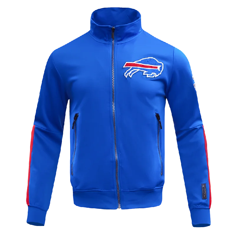 NFL BUFFALO BILLS CLASSIC MEN'S DOUBLE KNIT TRACK JACKET (ROYAL BLUE)