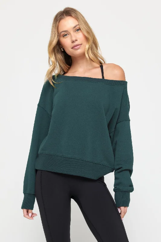 La Vida Off Shoulder Sweatshirt