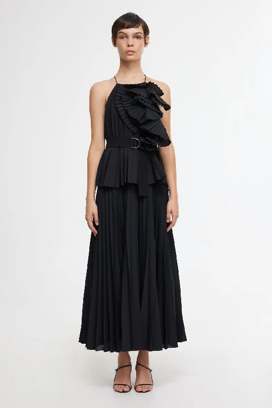 MELTON MAXI DRESS