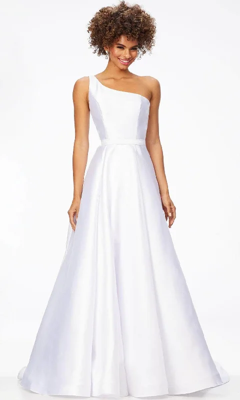 Ashley Lauren 11229 - One-Shoulder Mikado Bridal Gown