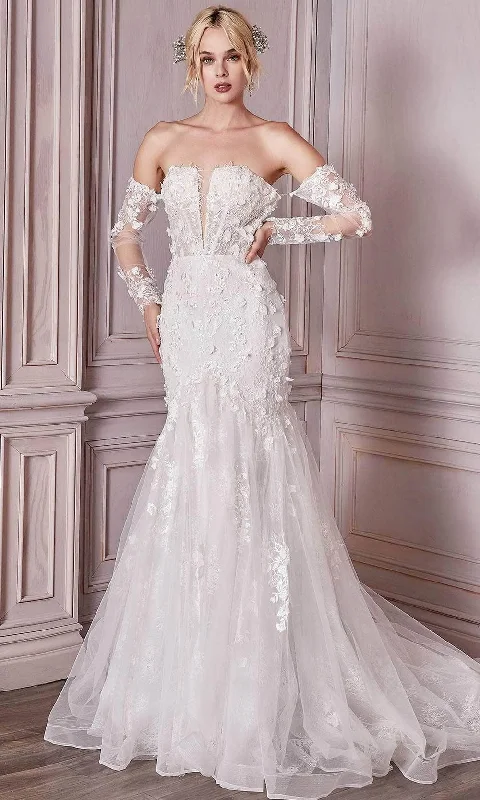 Ladivine Bridal CD977W - Trumpet Bridal Gown