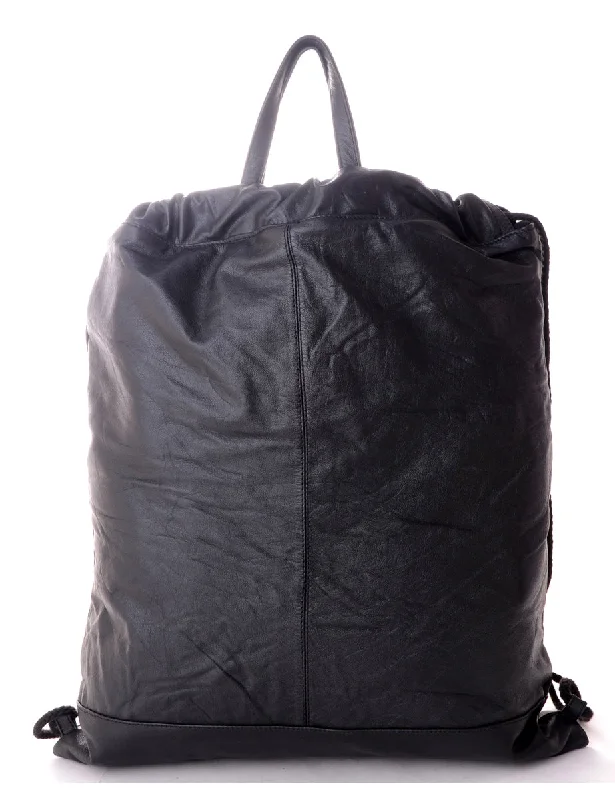 Label Drawstring Backpack With Handle