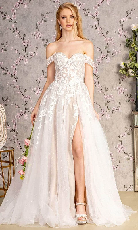 GLS by Gloria Bridal GL3429 - Corset Court Train Wedding Dress