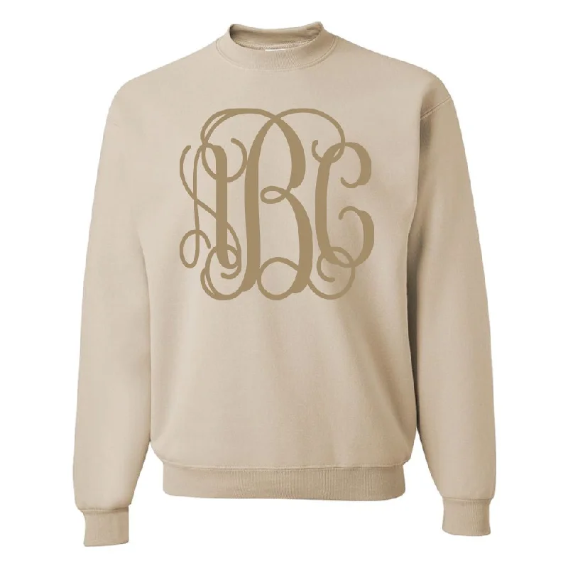 Monogrammed Big Print Crewneck Sweatshirt