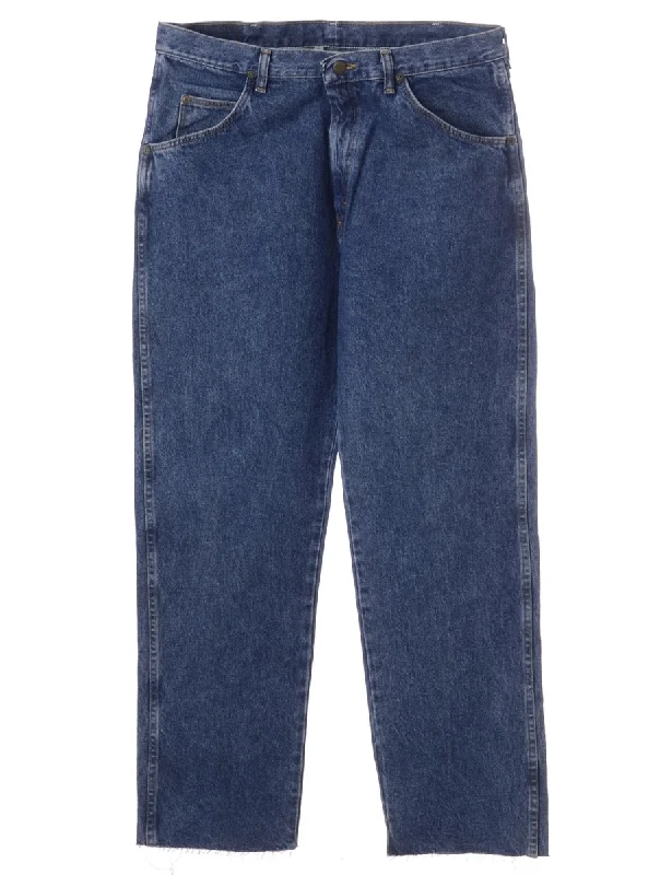 Label Flared Leg Men's Cropped Jeans