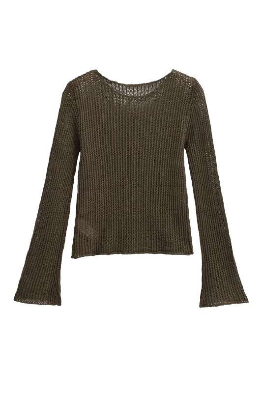 'Nadia' Bell Sleeve Knitted Sweater